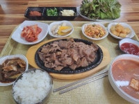 푸짐한 돼지갈비정식
