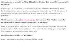 파크라이 6 , 레이트레이싱과 AMD FSR는 PC만 지원 | PC 정보 게시판 파크라이 6 , 레이트레이싱과 AMD FSR는 PC만 지원 | PC 정보 게시판... 