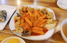 떡볶이 튀김 오뎅 김밥