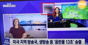 미국 생방송 도중 역대급 사고 음란물 13초