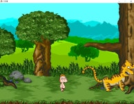 초스압 국산 고전게임 고인돌 플레이 스샷