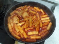 점심 분식집 떡볶이 만들어봄