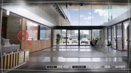 방송국 로비에서 막힙니다