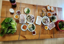 명절 밥상 with 회 122 점심