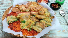 모듬전에 술