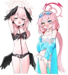 블루아카몸이 뒤바뀐 분홍머리 학생들