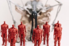 이치방쿠지 진격의거인 종미의거인과 땅울림 피규어