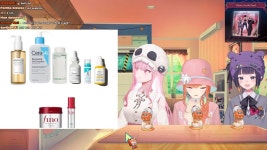 버튜버 이나의 스킨케어 제품들