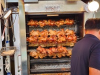 간만에 먹는 옥돌 바베큐 통닭