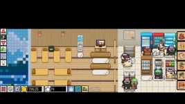 목욕탕 경영 게임인데 내 목욕탕의 찜질방 코너가 인기가 없다