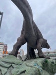 일본의 어느역 앞 공룡 조형물 특