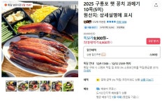 카카오 구룡포 햇 꽁치 과메기 5미10쪽 무배8900원