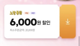 땡겨요 노랑통닭 6천원추가 할인 411