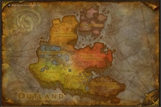 WOW 확장팩 드레노어 지도 vs 아웃랜드