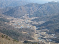 포항시 죽장면 면봉산 의 조망