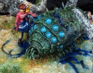 디오라마 지브리 바람의계곡 나우시카 오무 완성