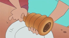 초코소라빵 제대로 먹는 방법 gif