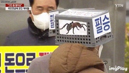 국민연금 앞에서 시위하는 개미 레전드gif