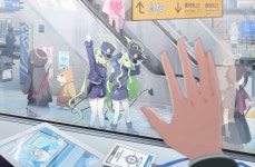 블루아카 선샌니 배웅해주는 철도가키즈