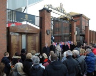 Temporary Hillsborough memorial unveiled as eternal flame moves to Liverpool Cathedral during Anfield redevelopment - Liverpool... 