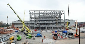 Pictures: New Main Stand taking shape as Anfield redevelopment picks up pace - Liverpool Echo Pictures: New Main Stand taking... 