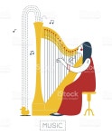 아 하프가 존나 큰 악기였구나