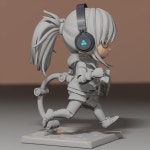 3D 자작 피규어처럼 만들어봤습니다