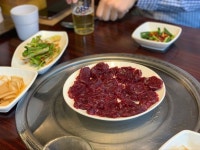 논현동에서 뭉티기 먹었습니다 강남 논현동 안동뭉티기와 투뿔구이
