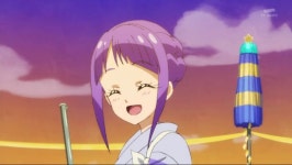 스타 트윙클 프리큐어사격 게임장에서 총을 쏘는 마도카