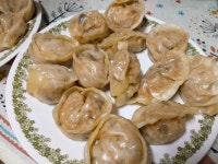 알타리 김치로 만두 만들었어요