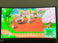 노천온천에서 휴식