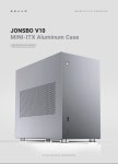 브라보텍 ITX 규격 JONSBO V10 알루미늄강화유리 PC 케이스 출시