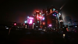 스샷 압도적인 분위기의 나이트 시티 야경