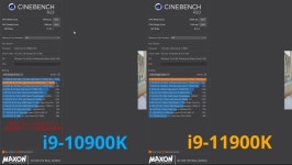 i9 11900K QS 52GHz 벤치마크 vs 10900K 52GHZ