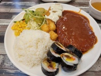 오랜만에 김밥천국의 스페셜 정식