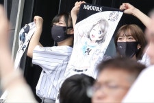 러브라이브 선샤인 Aqours치바 롯데 마린즈 콜라보 시합 현장 모습