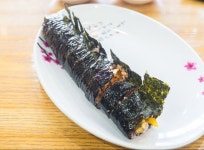순천역 앞 김밥천국에서 엉터리김밥 우동