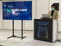 미스틱메타 지난 8월 18일목 메타버스 플랫폼 미스틱랜드 K메타버스 엑스포에서 공개