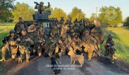 망한 우크라이나 특수부대 단체사진