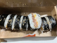 소소떡볶이 튀김 가라아게 떡볶이김밥