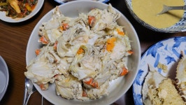 어버이날겸 돌잔치겸 꽃게찜 꽃게라면