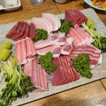 참치회랑 족발