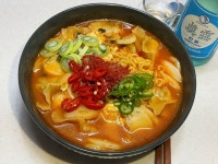 틈새라면 빨계떡