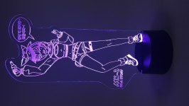 근튜버 세아스토리 아크릴 LED 무드등 제작
