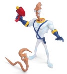 머리를 밀었는데 지렁이 닮음