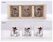 네이버 품절 국립박물관 취객선비 3인방 변색 잔세트 26000원 예약