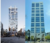 청담동 1번지 조감도와 다른 건물