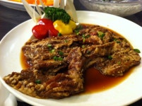 부산 엄궁 외식1번가 양념소갈비 1인분 18000원덜덜