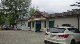 아우라지역 어름치 카페정선의 한가운데서 햄버거를 외치다