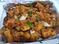 점심은 대패 삼겹 숙주 볶음 저녁은 마늘 치킨